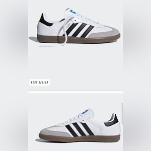 White Adidas Sambas